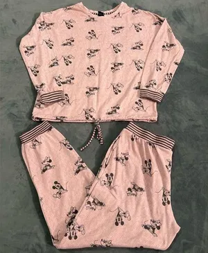 Disney Mickey & Minnie Cozy 2PC Pajama Set thumbnail 1