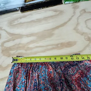 Appleseeds‎ Women's Boho Multicolor Paisley Midi Skirt Elastic Waist A13046 thumbnail 7