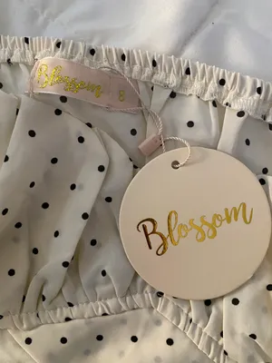 Hello Molly White Dot Crop Top thumbnail 3