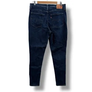 Levi's 721 High‎ Rise Skinny Jeans Dark Wash Sz 32 Plus thumbnail 4