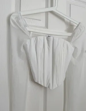 Princess Polly Corset Top White Bustier thumbnail 1