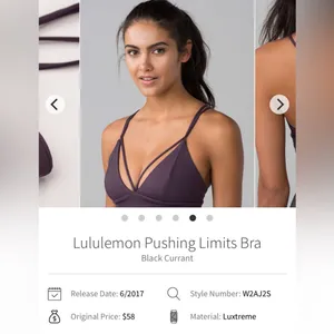 Lululemon Pushing Limits Sports Bra thumbnail 3