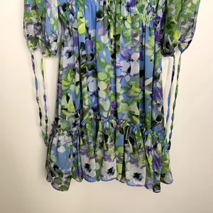 Taylor Floral Chiffon Mini Dress Enchanted Bloom Floral Womens Size 6 thumbnail 9