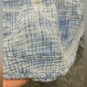 Free People Anguilla Washed Pullover Blue Top Size XS thumbnail 6