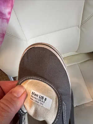 Vans Slip-On Canvas Sneakers - Charcoal Gray thumbnail 6