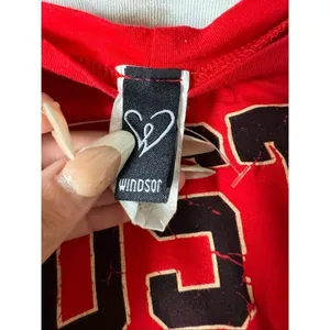 Windsor Hustle Squad Red Cutout Crop Top Size S thumbnail 4