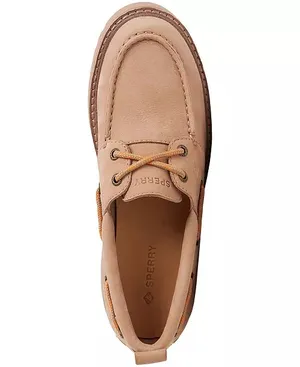 Sperry AO 2-Eye Lug Boat Shoes Tan Bronzer Women’s Size 9.5 Platform Leather thumbnail 4