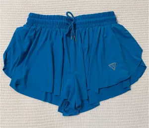 Blue Flowy Athletic Shorts Size M thumbnail 1
