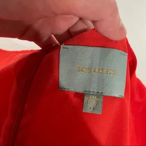 Skies‎ Are Blue Red Long Sleeve Shift Dress Size M thumbnail 5