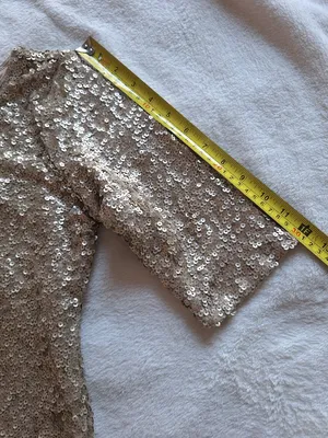 Abercrombie & Fitch Gold Sequin Bodycon Mini Dress Medium NWT thumbnail 7