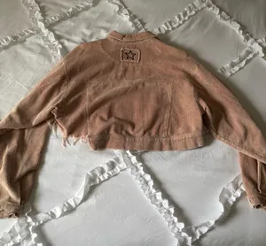 Cropped Jean jacket Pink Size M thumbnail 2
