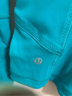 Lululemon Women’s Forme BrushedSurge Teal Zip-Up Jacket with Pink Accents 4 thumbnail 5