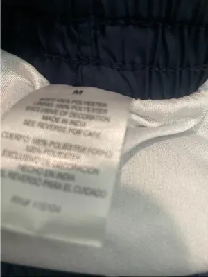 Navy Track Shorts with White Trim Blue Size M thumbnail 3