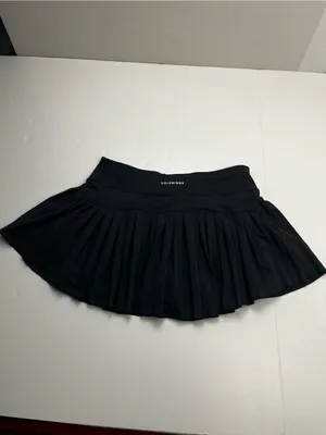 Goldhinge Black Pleated Tennis Skirt Skort Athletic Athleisure Womens Large thumbnail 5