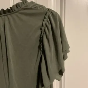 Daytrip Green Smocked Tie Front Blouse thumbnail 4