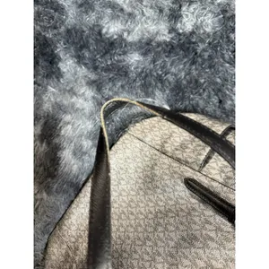 Michael Kors handbag purse Black & Silver shoulder bag flaws pictured thumbnail 3