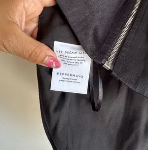 Peppermayo Surrender Bustier Black with Mental Buckle Accent Size 2 thumbnail 6
