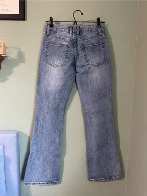 Brandy Melville John Galt Low Rise Bootcut Jean Size Small 4/6 Light Wash Denim thumbnail 8