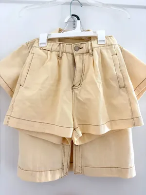 Cream Jean Set Tan thumbnail 3