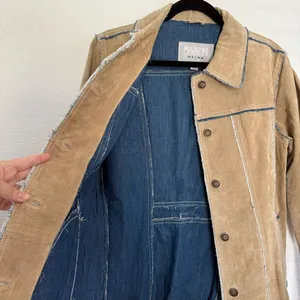 Wilson’s Leather Maxima Suede Leather Denim Lining Jacket Medium thumbnail 3
