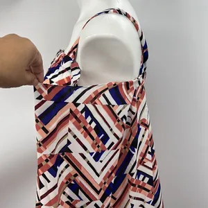 Vince Camuto abstract print off shoulder medium top thumbnail 5