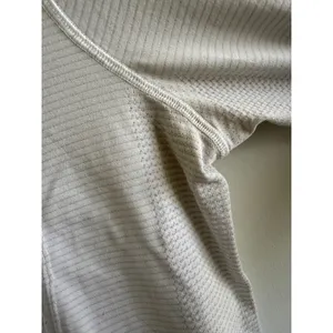 Lululemon Swiftly Tech Long Sleeve Crew Striped White Grey Women Size 6 thumbnail 3