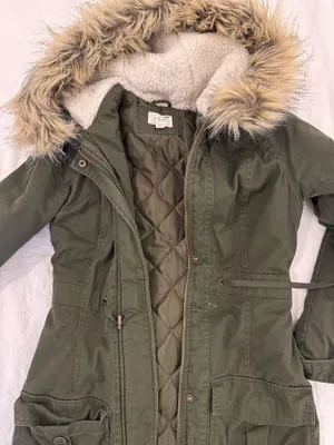 LA Hearts olive green coat thumbnail 3