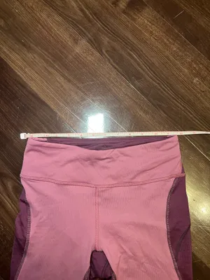 Outdoor Voices Leggings Move Free 3/4 Tech Sweat Size Small Color block Pink and Purple thumbnail 5