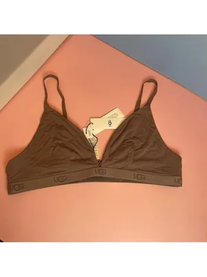 UGG Francis Bralette Taupe Brown Size L NWT Wireless Soft thumbnail 3