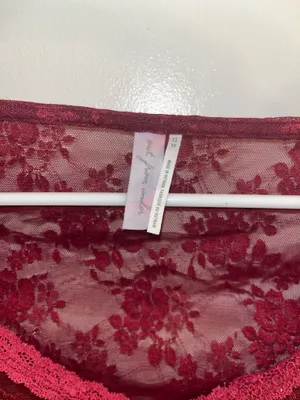 Out From Under Red Lace Top thumbnail 2