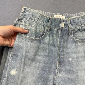Rag & Bone Miramar Jogger Women XS Light Wash Trompe‎ L'oeil Denim Print Pants thumbnail 8