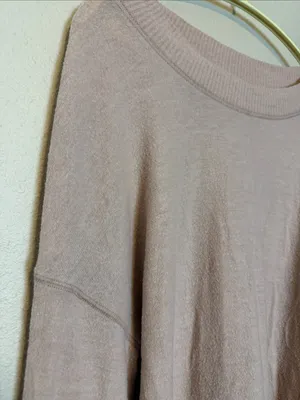 Free‎ People Beach TGIF Almond Sweatshirt Size Medium thumbnail 5