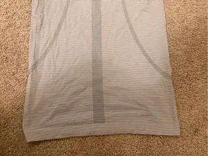 lululemon athletica Striped Swiftly Tech in Black and White thumbnail 7