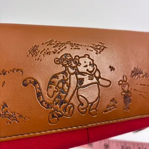Disney Winnie The Pooh Vintage‎ Tigger & Piglet Leather/Jean Wallet thumbnail 6