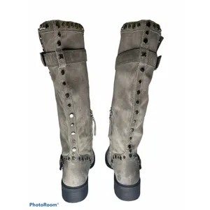 Sam Edelman Deryn Boot grey‎ suade studs 8.5 NEW thumbnail 3
