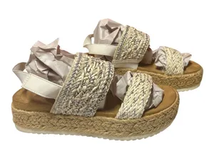 Sun + Stone Karli slingback Woven Natural Espadrille Platform Sandal - Women thumbnail 1