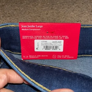 Spanx SPANXshape EveryWear Wide Leg Jeans Pull On Pacific Wash XLP XL Petite‎ thumbnail 9