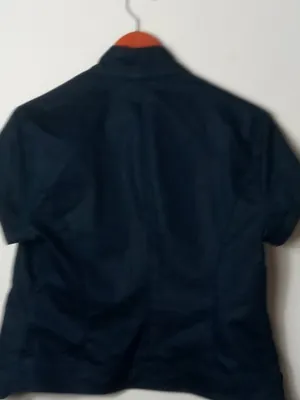 Uniform JPR M Bolero Denim Dark Blue Ruffle Waist Jacket thumbnail 2