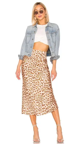 Leopard Midi Skirt thumbnail 1
