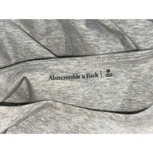 Abercrombie & Fitch Heather Gray Grey Cotton Crew Neck Long Sleeve Bodysuit Sz M thumbnail 3