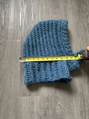 Handmade Blue Crochet Balaclava thumbnail 5