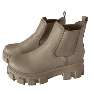 Circus by Sam Edelman NY Beige Platform Chelsea Boots Women’s Sz 6.5 Chunky Sole Ankle Booties thumbnail 1