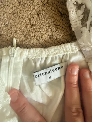 Fortunate One White Mini Dress thumbnail 3