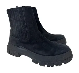 Boemos Suede Platform Chelsea Boots Lug Sole Italy size 37 thumbnail 1