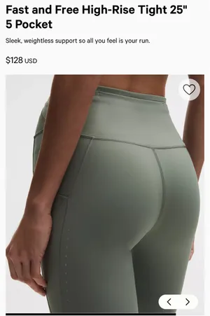 Fast And Free 25" Lululemon sage green thumbnail 7