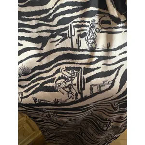 Two 2 Fly Womens Zebra Cowboy Print Button Down Shirt Western Desert Toile Med thumbnail 7