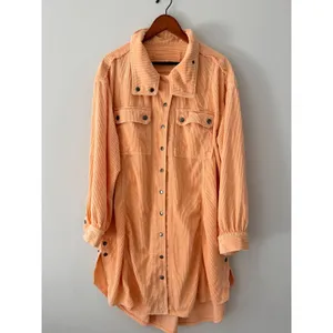 We The Free Peach Snap Button Up Sweater Medium thumbnail 5