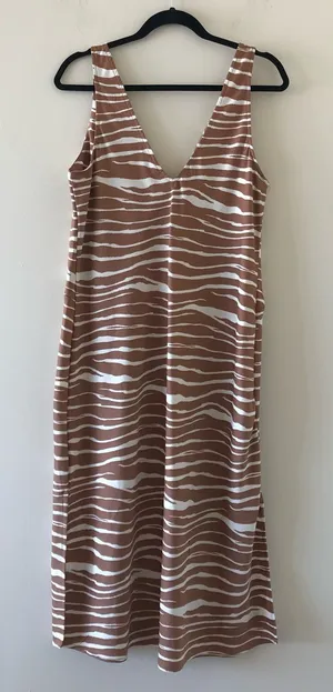 A New Day Zebra-Print Midi Slip Dress thumbnail 1