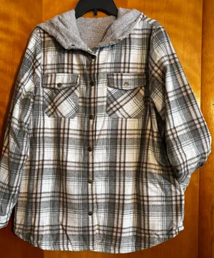 COZY FALL ESSENTIAL - Plaid Sherpa-Lined Brand New With Tags! thumbnail 1
