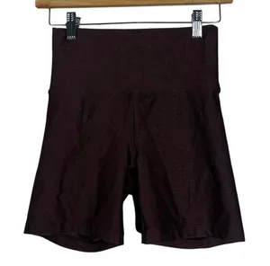 OFFLINE by Aerie Ribbed Seamless Bike Shorts Brown High Rise Athletic Size S thumbnail 1